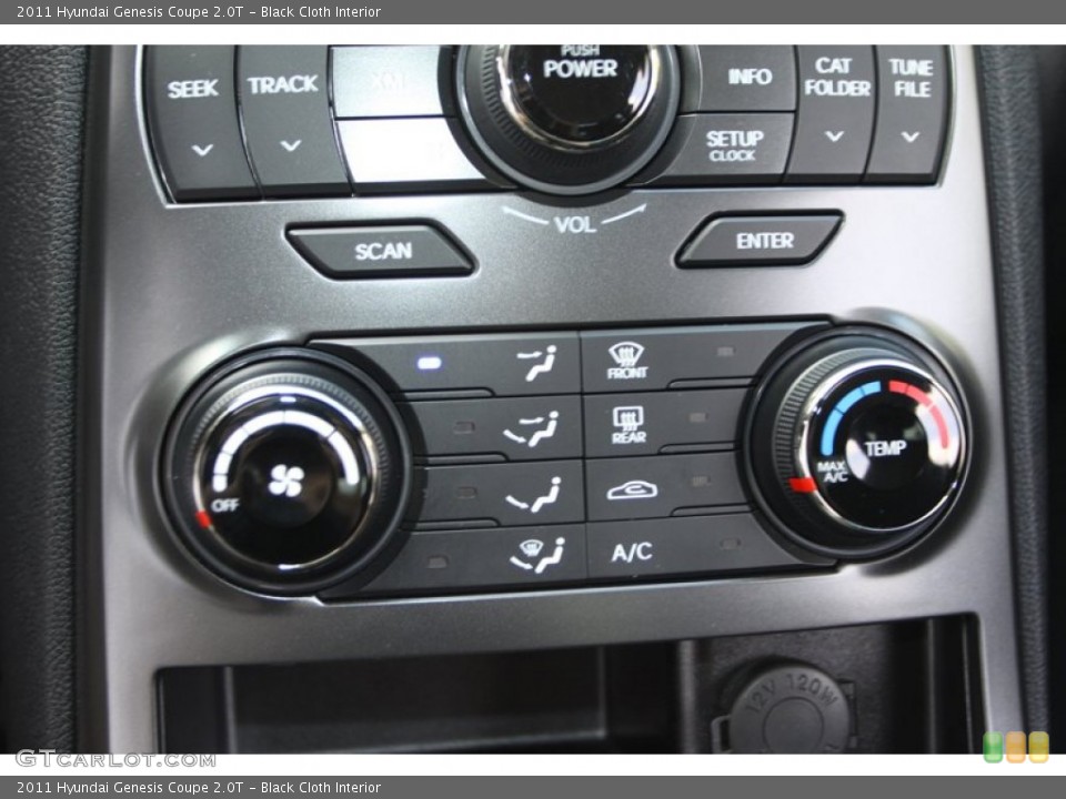 Black Cloth Interior Controls for the 2011 Hyundai Genesis Coupe 2.0T #79493448