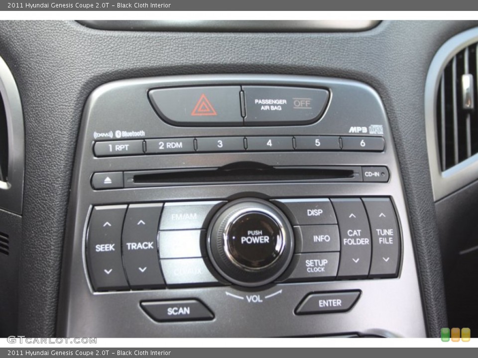 Black Cloth Interior Controls for the 2011 Hyundai Genesis Coupe 2.0T #79493483