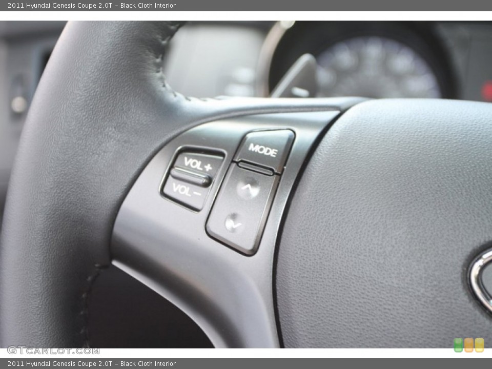 Black Cloth Interior Controls for the 2011 Hyundai Genesis Coupe 2.0T #79493534