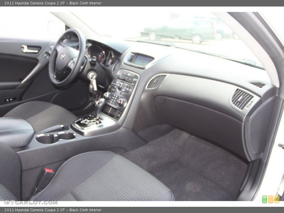 Black Cloth Interior Dashboard for the 2011 Hyundai Genesis Coupe 2.0T #79493659