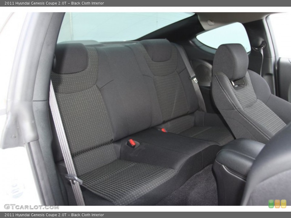 Black Cloth Interior Rear Seat for the 2011 Hyundai Genesis Coupe 2.0T #79493697