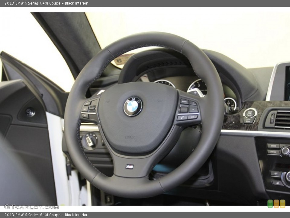 Black Interior Steering Wheel for the 2013 BMW 6 Series 640i Coupe #79493843