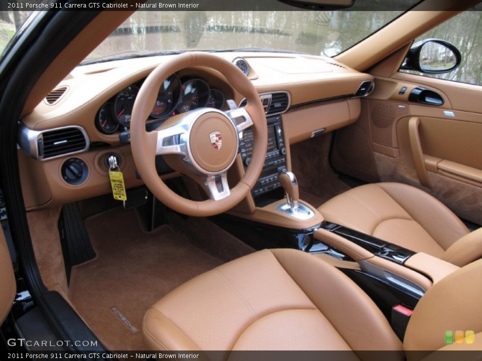 Natural Brown Interior Prime Interior for the 2011 Porsche 911 Carrera GTS Cabriolet #79495448