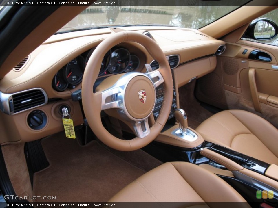Natural Brown Interior Prime Interior for the 2011 Porsche 911 Carrera GTS Cabriolet #79495559