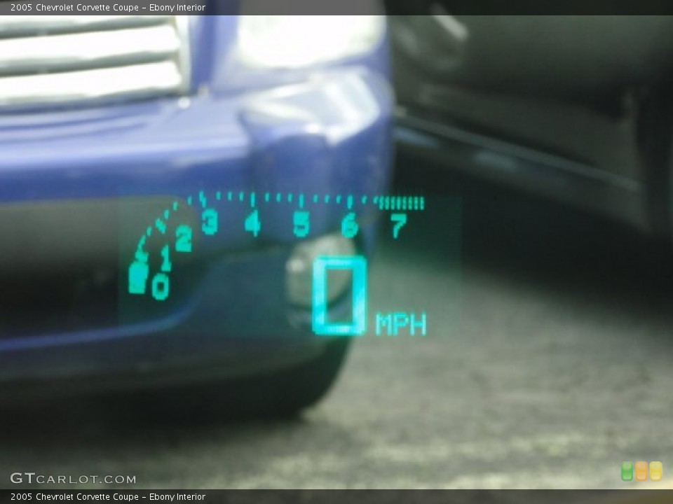 Ebony Interior Gauges for the 2005 Chevrolet Corvette Coupe #79495661