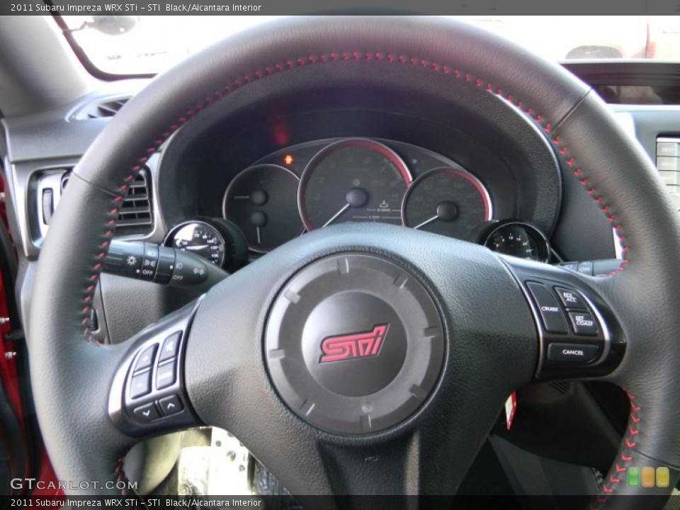 STI  Black/Alcantara Interior Steering Wheel for the 2011 Subaru Impreza WRX STi #79498058
