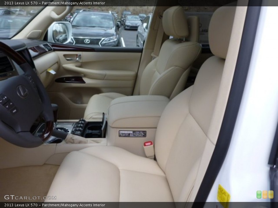 Parchment/Mahogany Accents Interior Photo for the 2013 Lexus LX 570 #79499285