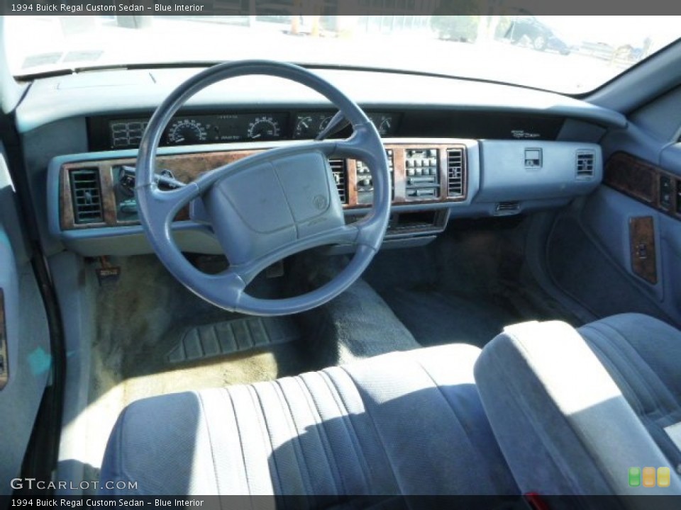 Blue Interior Prime Interior for the 1994 Buick Regal Custom Sedan #79500897