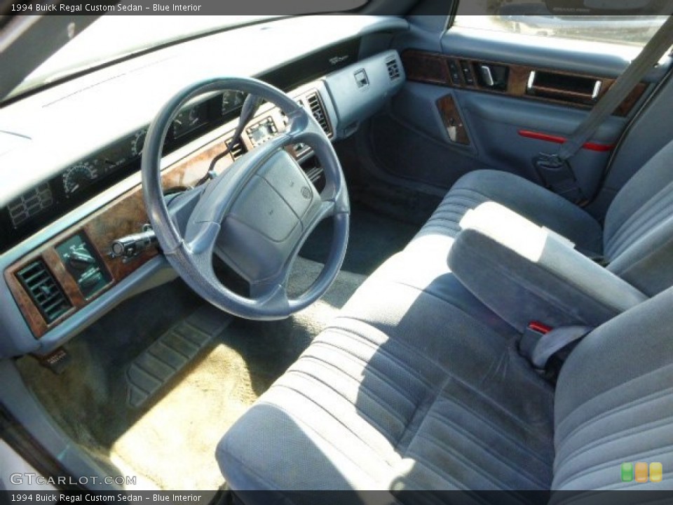 Blue Interior Prime Interior for the 1994 Buick Regal Custom Sedan #79500926