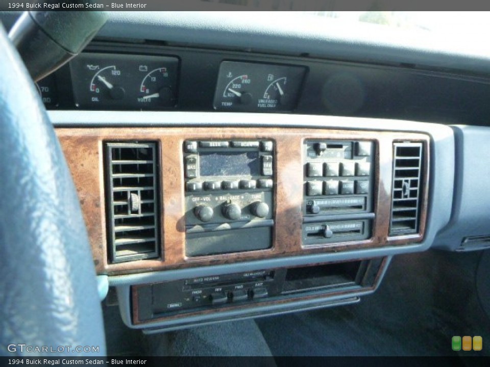 Blue Interior Controls for the 1994 Buick Regal Custom Sedan #79500938