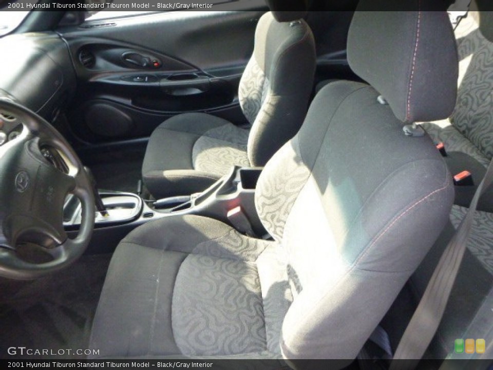 Black/Gray Interior Photo for the 2001 Hyundai Tiburon  #79501485
