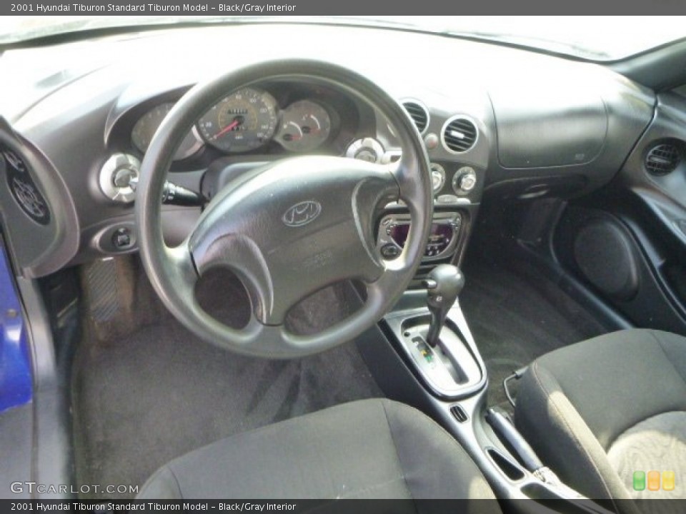 Black/Gray Interior Dashboard for the 2001 Hyundai Tiburon  #79501514