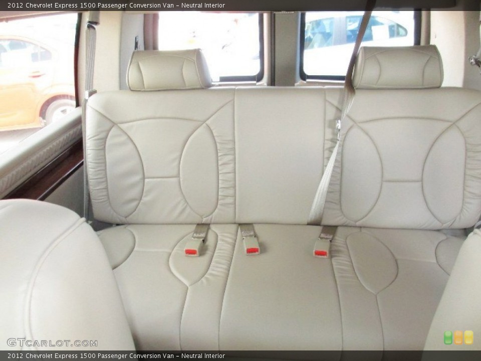 Neutral Interior Rear Seat for the 2012 Chevrolet Express 1500 Passenger Conversion Van #79503239