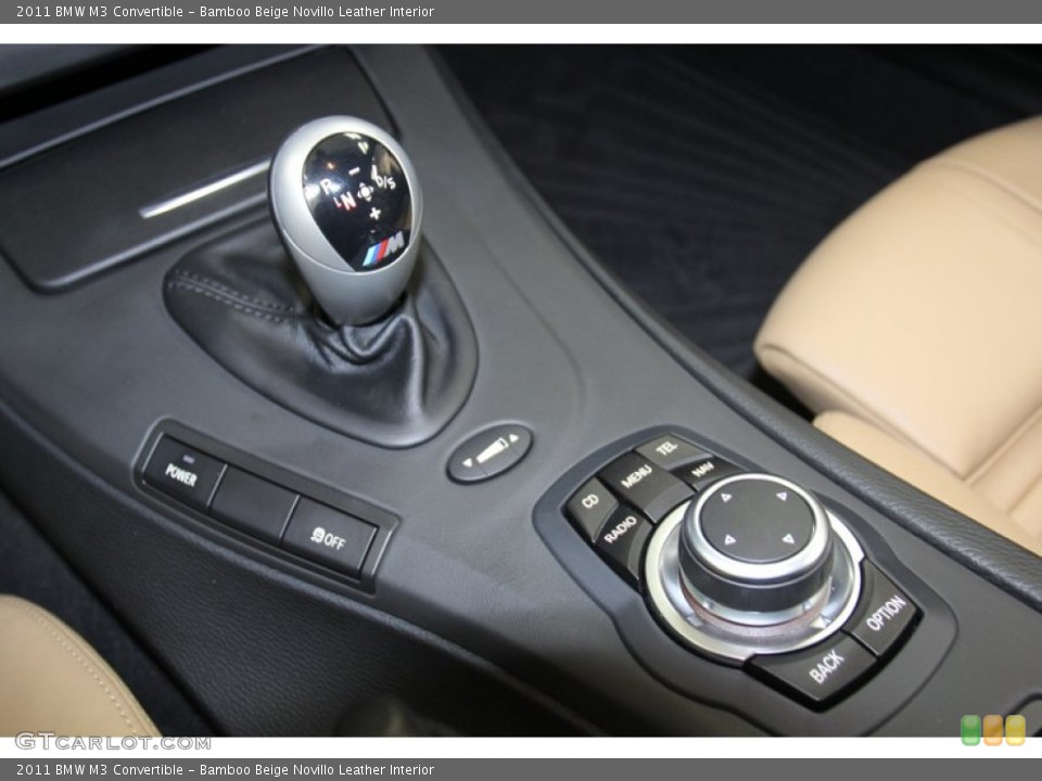 Bamboo Beige Novillo Leather Interior Transmission for the 2011 BMW M3 Convertible #79505024