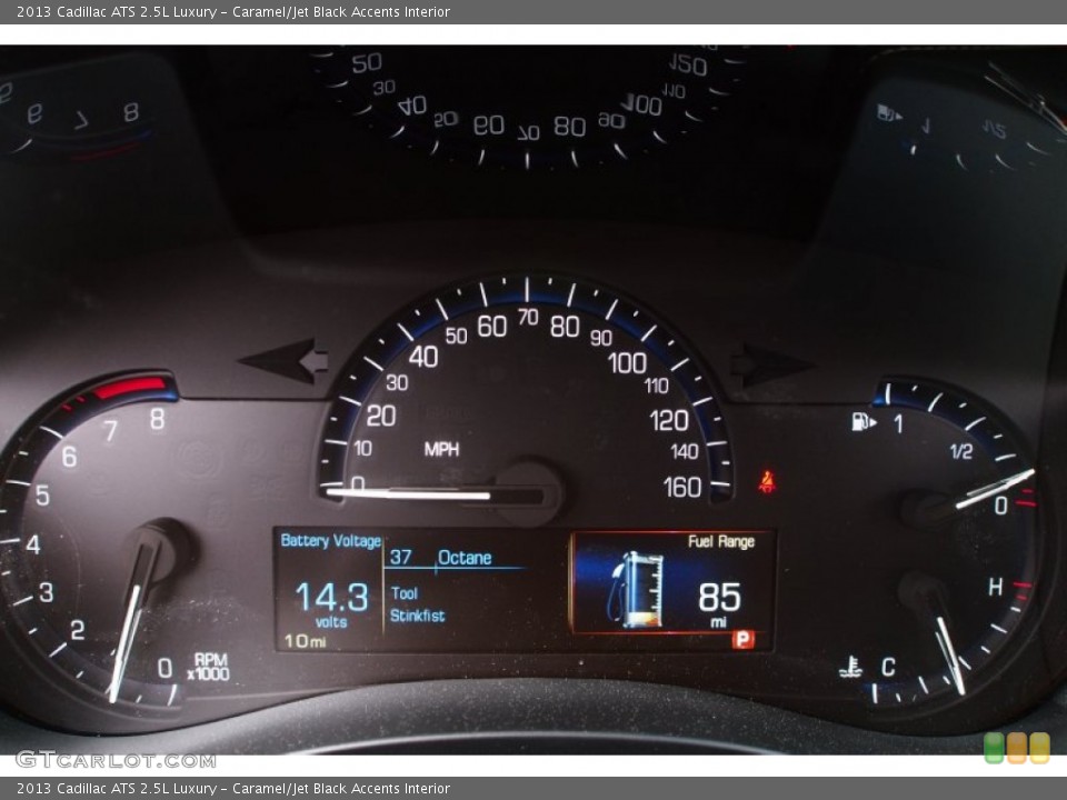 Caramel/Jet Black Accents Interior Gauges for the 2013 Cadillac ATS 2.5L Luxury #79505483