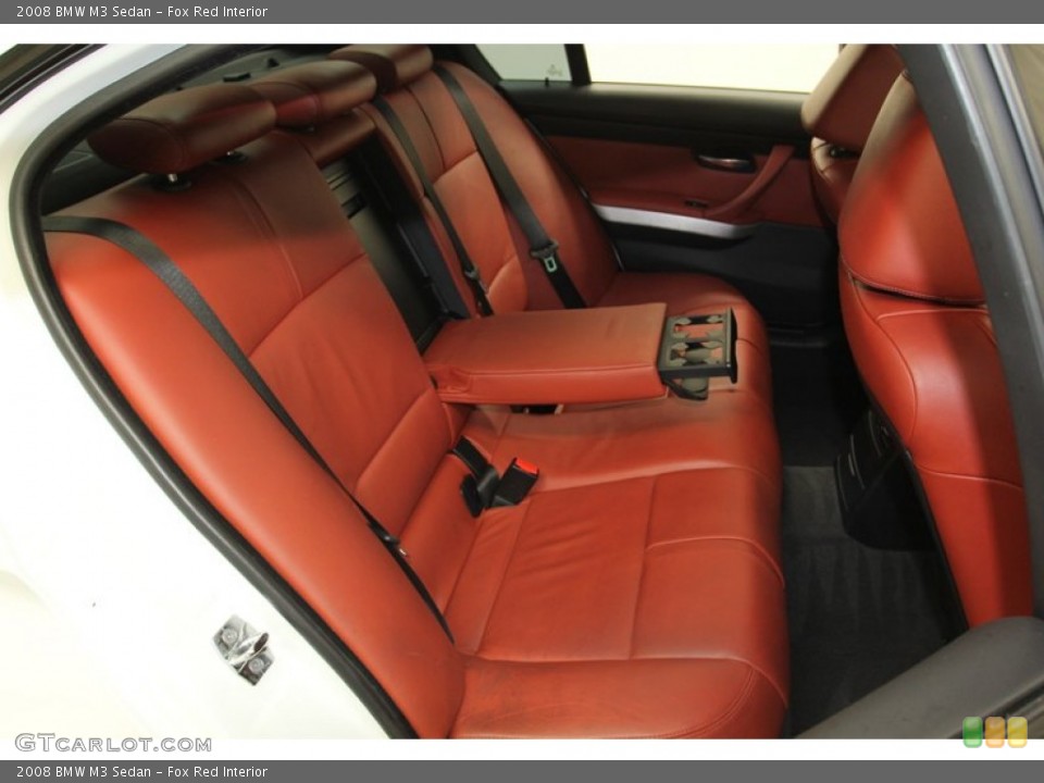 Fox Red Interior Rear Seat for the 2008 BMW M3 Sedan #79507443