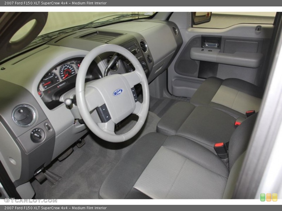 Medium Flint Interior Prime Interior for the 2007 Ford F150 XLT SuperCrew 4x4 #79509192