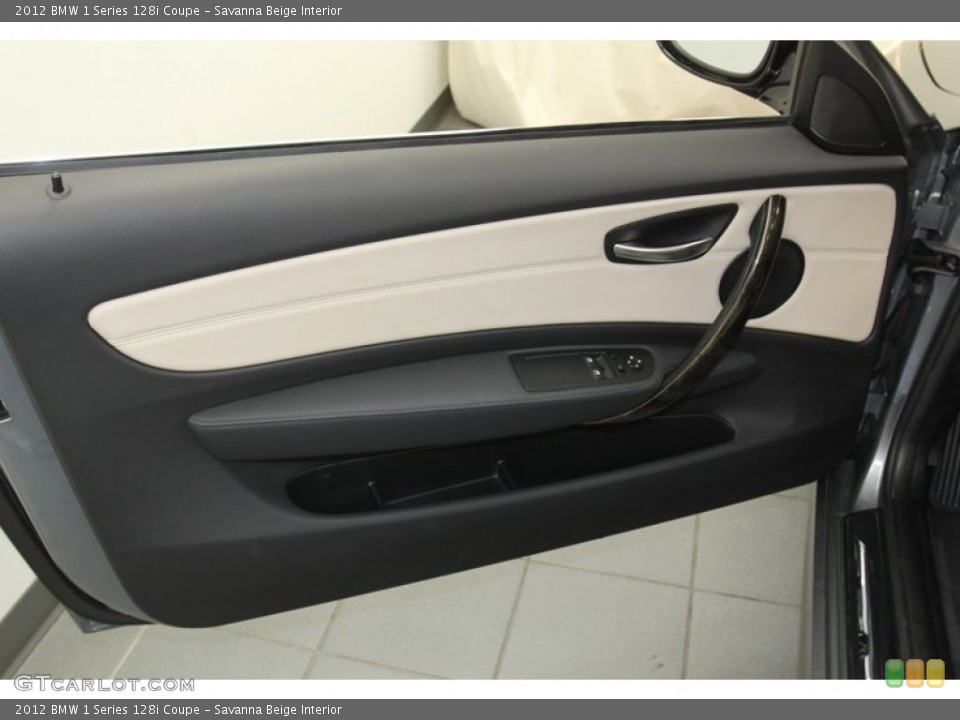 Savanna Beige Interior Door Panel for the 2012 BMW 1 Series 128i Coupe #79510183