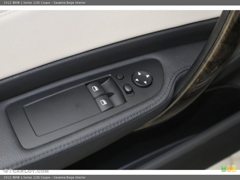 Savanna Beige Interior Controls for the 2012 BMW 1 Series 128i Coupe #79510187