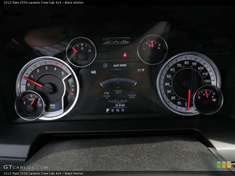 Black Interior Gauges for the 2013 Ram 2500 Laramie Crew Cab 4x4 #79515898