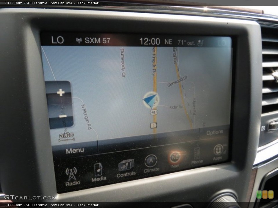 Black Interior Navigation for the 2013 Ram 2500 Laramie Crew Cab 4x4 #79515913