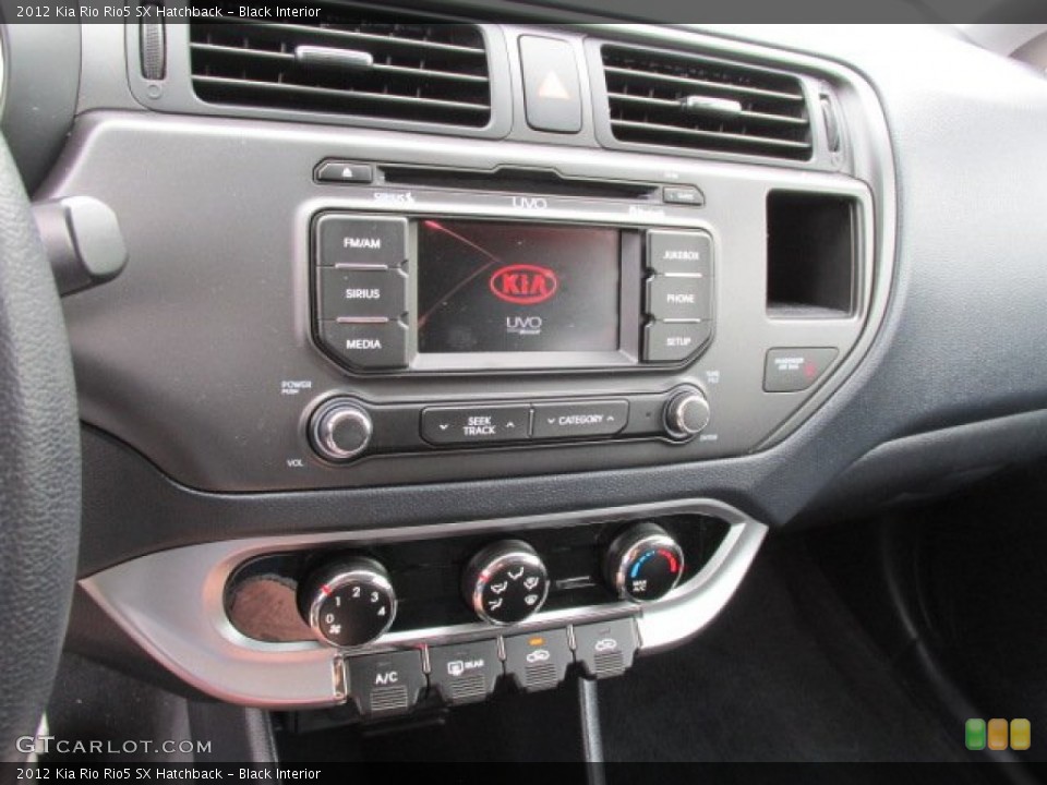 Black Interior Controls for the 2012 Kia Rio Rio5 SX Hatchback #79516903