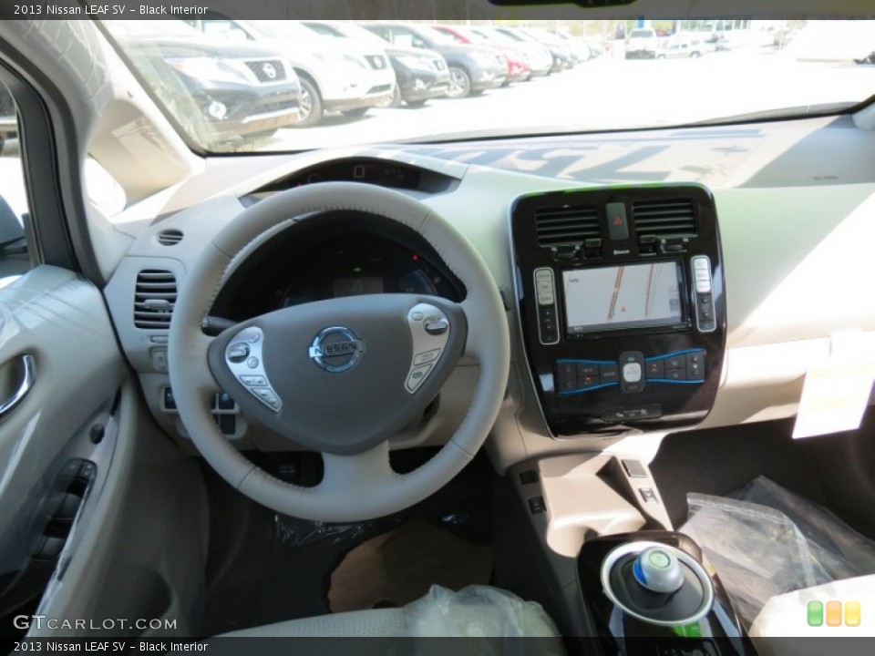 Black Interior Dashboard for the 2013 Nissan LEAF SV #79517728
