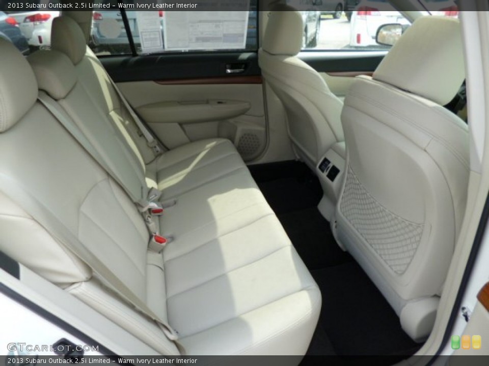 Warm Ivory Leather Interior Rear Seat for the 2013 Subaru Outback 2.5i Limited #79518580