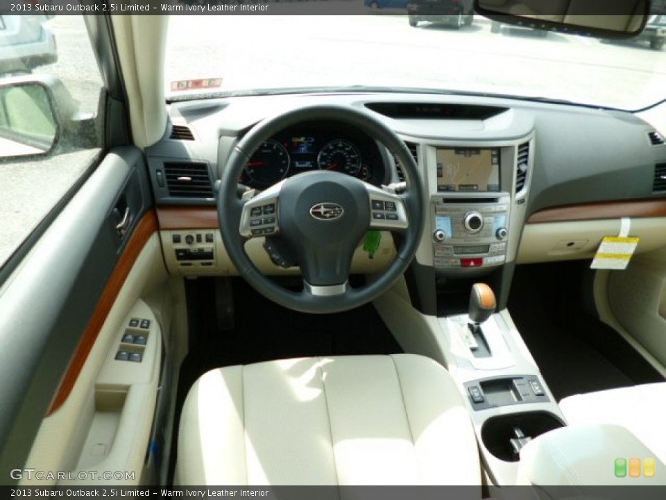 Warm Ivory Leather Interior Dashboard for the 2013 Subaru Outback 2.5i Limited #79518631