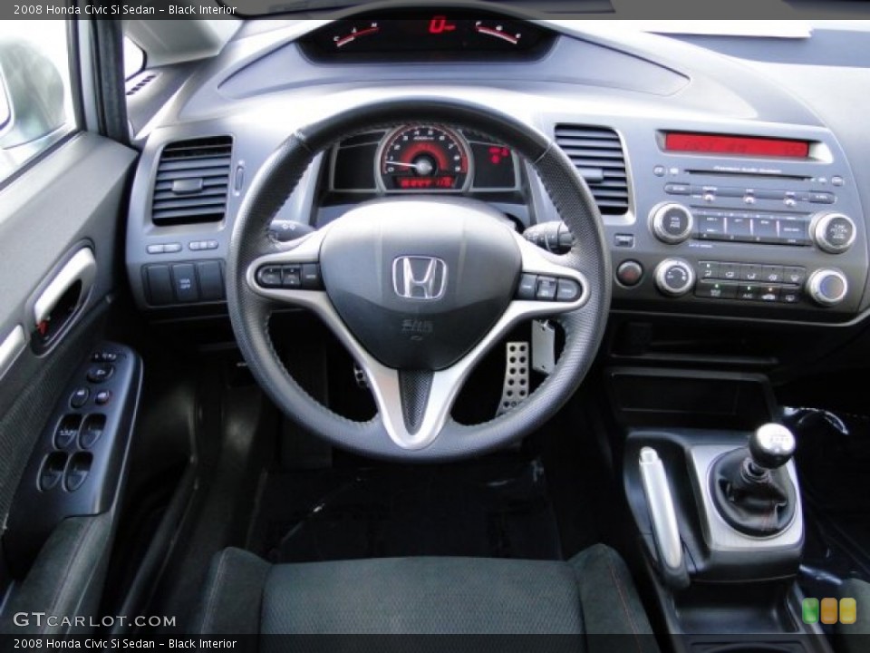 Black Interior Dashboard for the 2008 Honda Civic Si Sedan #79519171