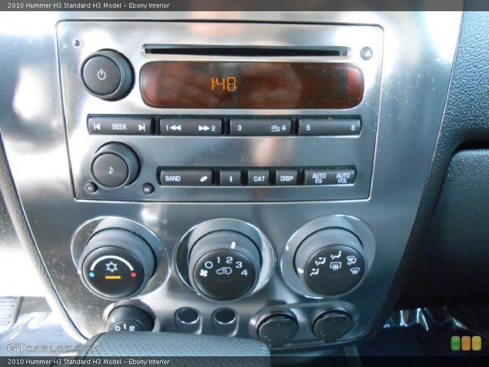 Ebony Interior Controls for the 2010 Hummer H3  #79520568
