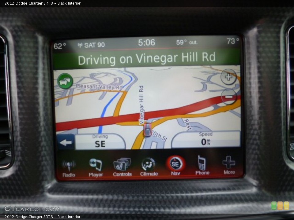 Black Interior Navigation for the 2012 Dodge Charger SRT8 #79520777