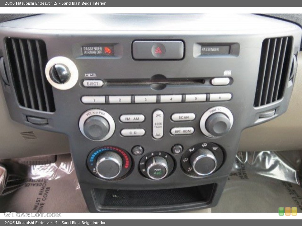 Sand Blast Beige Interior Controls for the 2006 Mitsubishi Endeavor LS #79521958