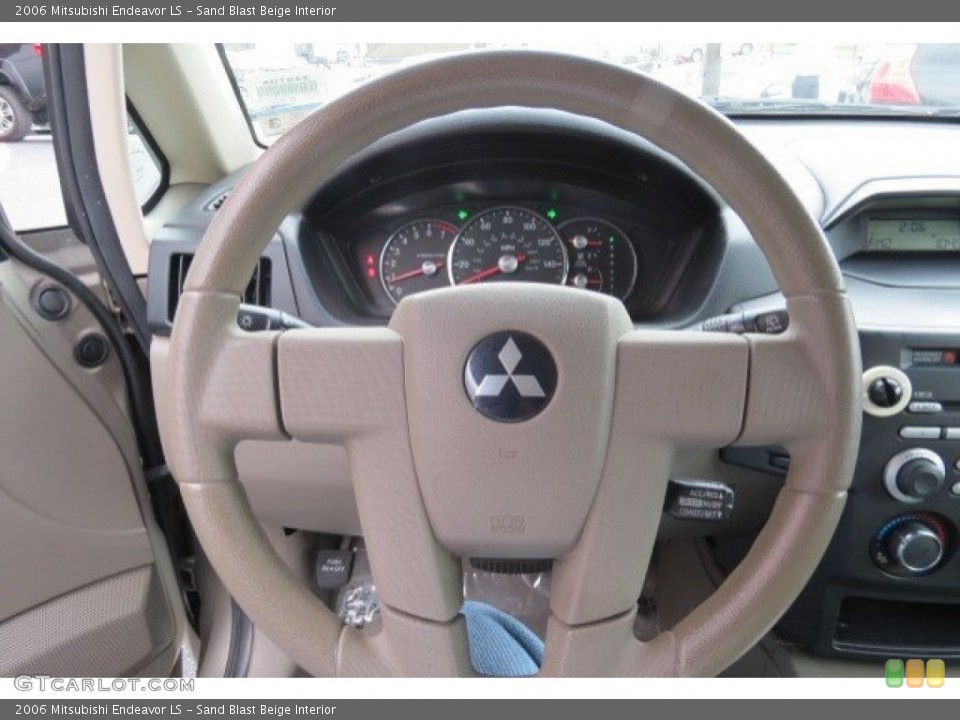 Sand Blast Beige Interior Steering Wheel for the 2006 Mitsubishi Endeavor LS #79521986