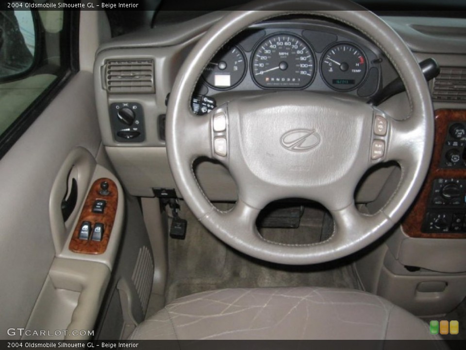 Beige Interior Steering Wheel for the 2004 Oldsmobile Silhouette GL #79523699
