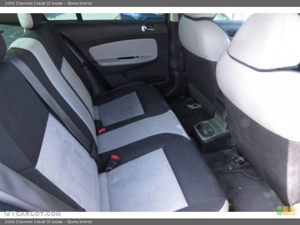 Ebony Interior Rear Seat for the 2009 Chevrolet Cobalt SS Sedan #79526160