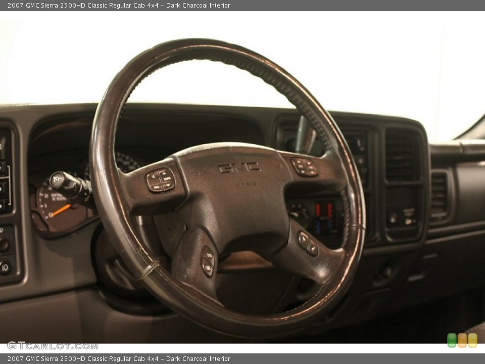 Dark Charcoal Interior Steering Wheel for the 2007 GMC Sierra 2500HD Classic Regular Cab 4x4 #79526239