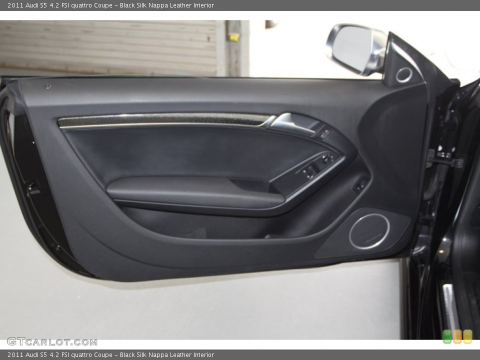 Black Silk Nappa Leather Interior Door Panel for the 2011 Audi S5 4.2 FSI quattro Coupe #79526278