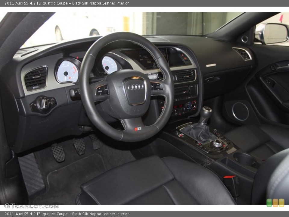 Black Silk Nappa Leather Interior Dashboard for the 2011 Audi S5 4.2 FSI quattro Coupe #79526299