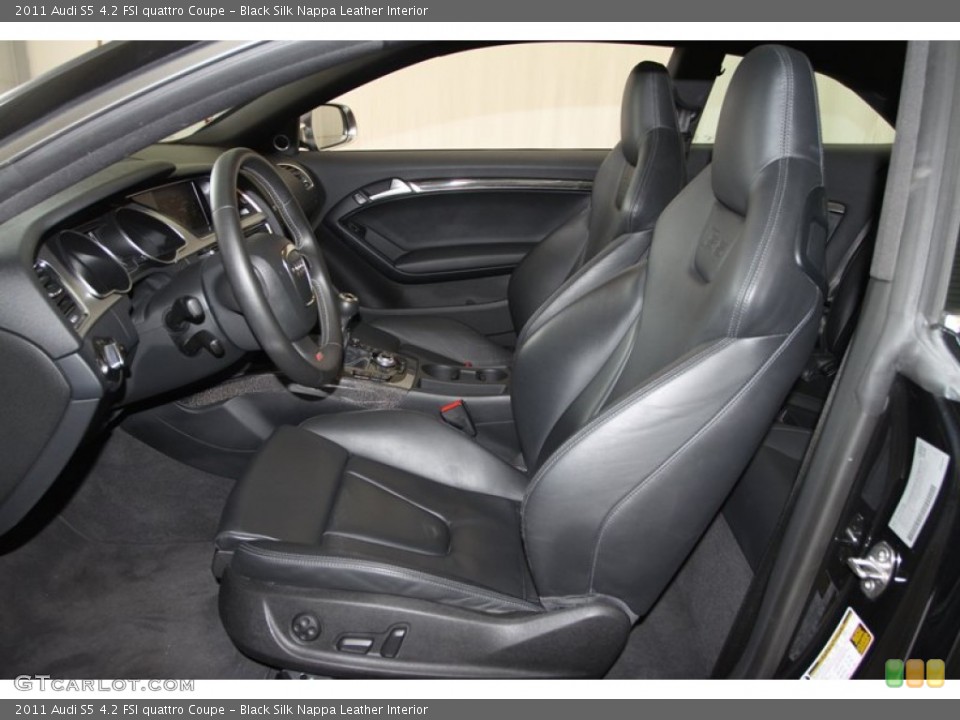Black Silk Nappa Leather Interior Front Seat for the 2011 Audi S5 4.2 FSI quattro Coupe #79526312