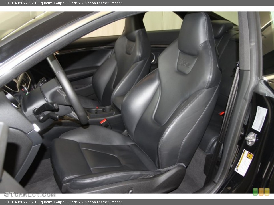 Black Silk Nappa Leather Interior Front Seat for the 2011 Audi S5 4.2 FSI quattro Coupe #79526335