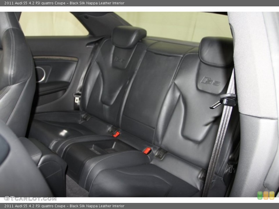 Black Silk Nappa Leather Interior Rear Seat for the 2011 Audi S5 4.2 FSI quattro Coupe #79526359