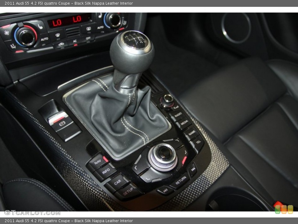 Black Silk Nappa Leather Interior Transmission for the 2011 Audi S5 4.2 FSI quattro Coupe #79526523