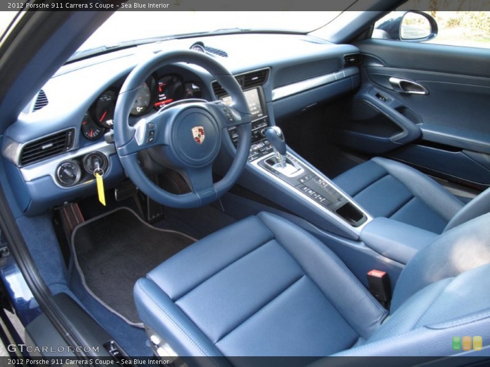 Sea Blue Interior Photo for the 2012 Porsche 911 Carrera S Coupe #79528991