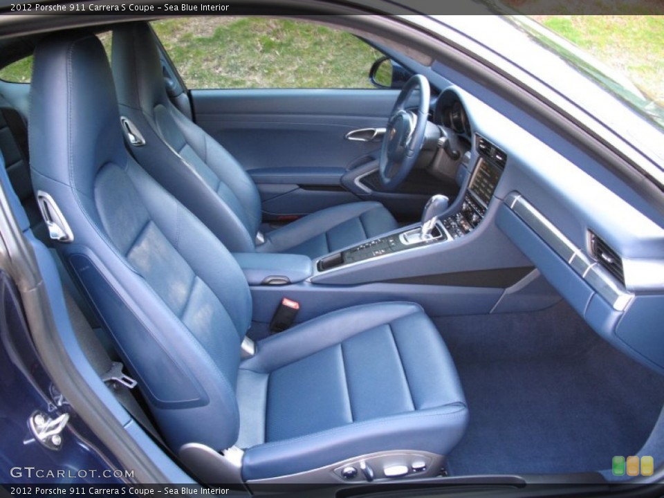 Sea Blue Interior Front Seat for the 2012 Porsche 911 Carrera S Coupe #79529047
