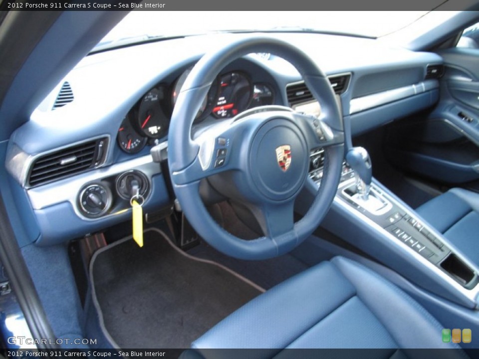 Sea Blue Interior Dashboard for the 2012 Porsche 911 Carrera S Coupe #79529105