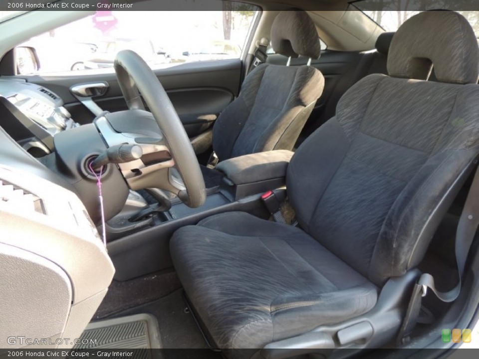 Gray Interior Front Seat for the 2006 Honda Civic EX Coupe #79530193