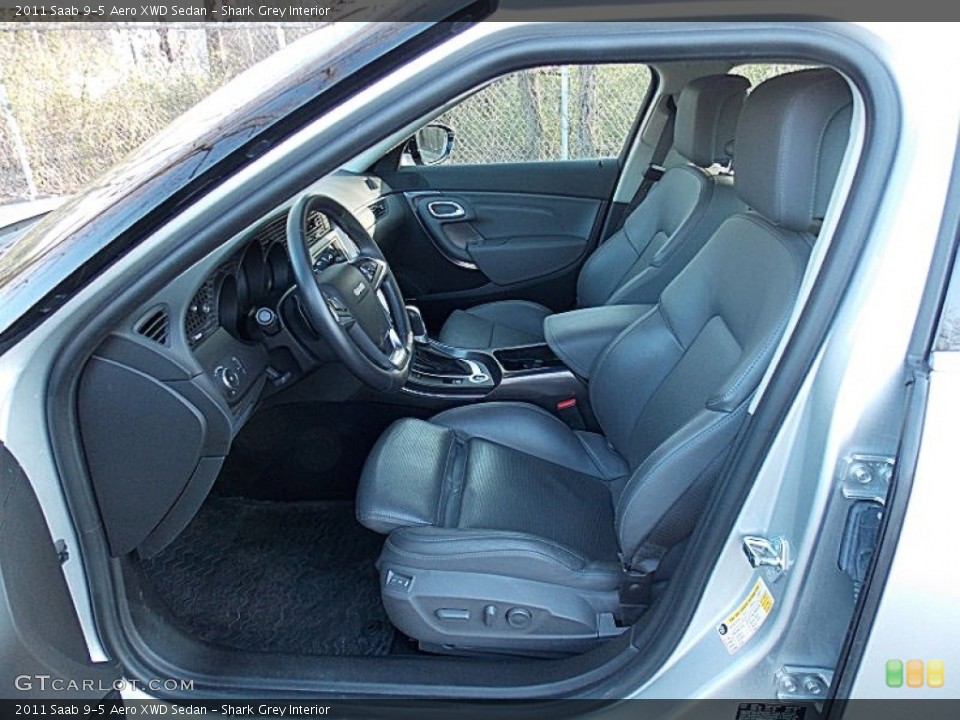 Shark Grey Interior Front Seat for the 2011 Saab 9-5 Aero XWD Sedan #79531054