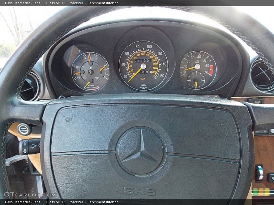 Parchment Interior Gauges for the 1989 Mercedes-Benz SL Class 560 SL Roadster #79531967