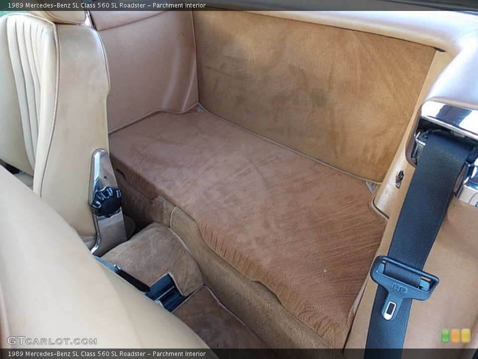 Parchment Interior Rear Seat for the 1989 Mercedes-Benz SL Class 560 SL Roadster #79532068